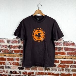 Vintage DVS Shoe Company Shirt Size XL Brown Short Sleeve Skateboarding Y2K